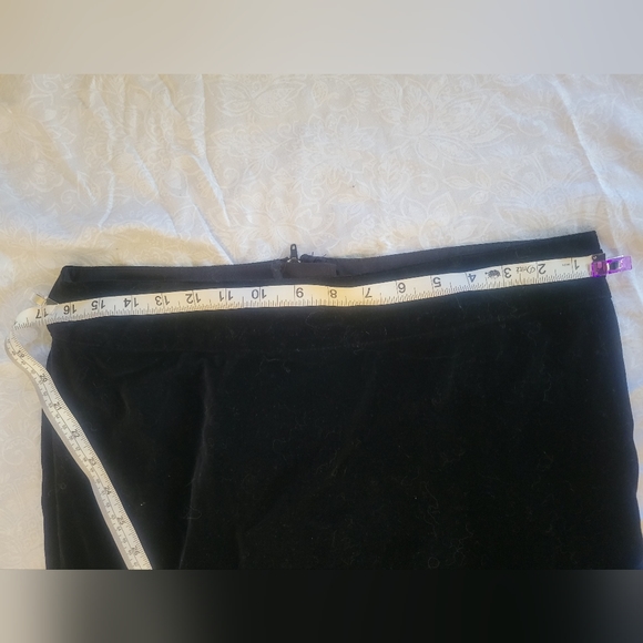 Vintage y2k Tripp velvet maxi skirt victorian romantic goth - Picture 3 of 9